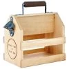 Hallmark Wooden Beer Bottle Carrier With Bottle Opener -Artisan Décor Shop 0001 BRW1056