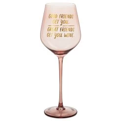 Hallmark Good Friends, Great Friends Wine Glass, 19.27 Oz.