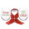 Hallmark Wine Glasses And Scarf Festive Friend Bundle -Artisan Décor Shop 0001XKT5049