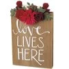 Block Sign - Love Lives Here 2 Block Sign - Love Lives Here -Artisan Décor Shop 101712