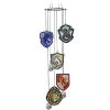 Hogwarts Hufflepuff Gryffindor Ravenclaw Slytherin Harry Potter Emblems Metal Wind Chime -Artisan Décor Shop 11884