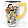 Snoopy And The Peanuts Gang 18 Oz. Ceramic Travel Mug -Artisan Décor Shop 12586