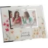 Meadows Of Joy Butterfly Floral Glass Picture Frame Celebrate With Friends Holds 4"x6" Photo -Artisan Décor Shop 13233
