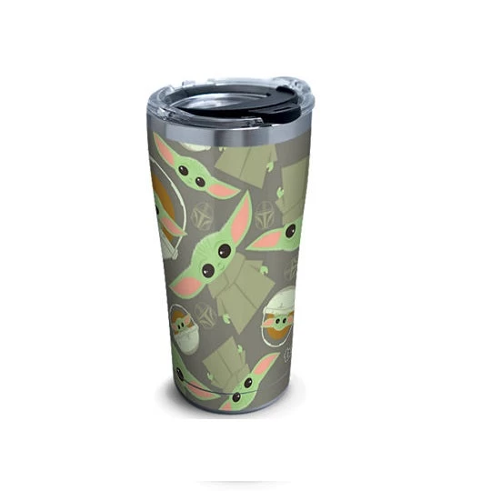 Tervis Star Wars: The Mandalorian™ The Child™ Grogu™ Baby Yoda Pattern Steel Tumbler, 20 Oz. 3 Tervis Star Wars: The Mandalorian™ The Child™ Grogu™ Baby Yoda Pattern Steel Tumbler, 20 Oz.