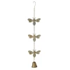 Patina Gold Bee With Bell Hanging Windchime -Artisan Décor Shop 139856