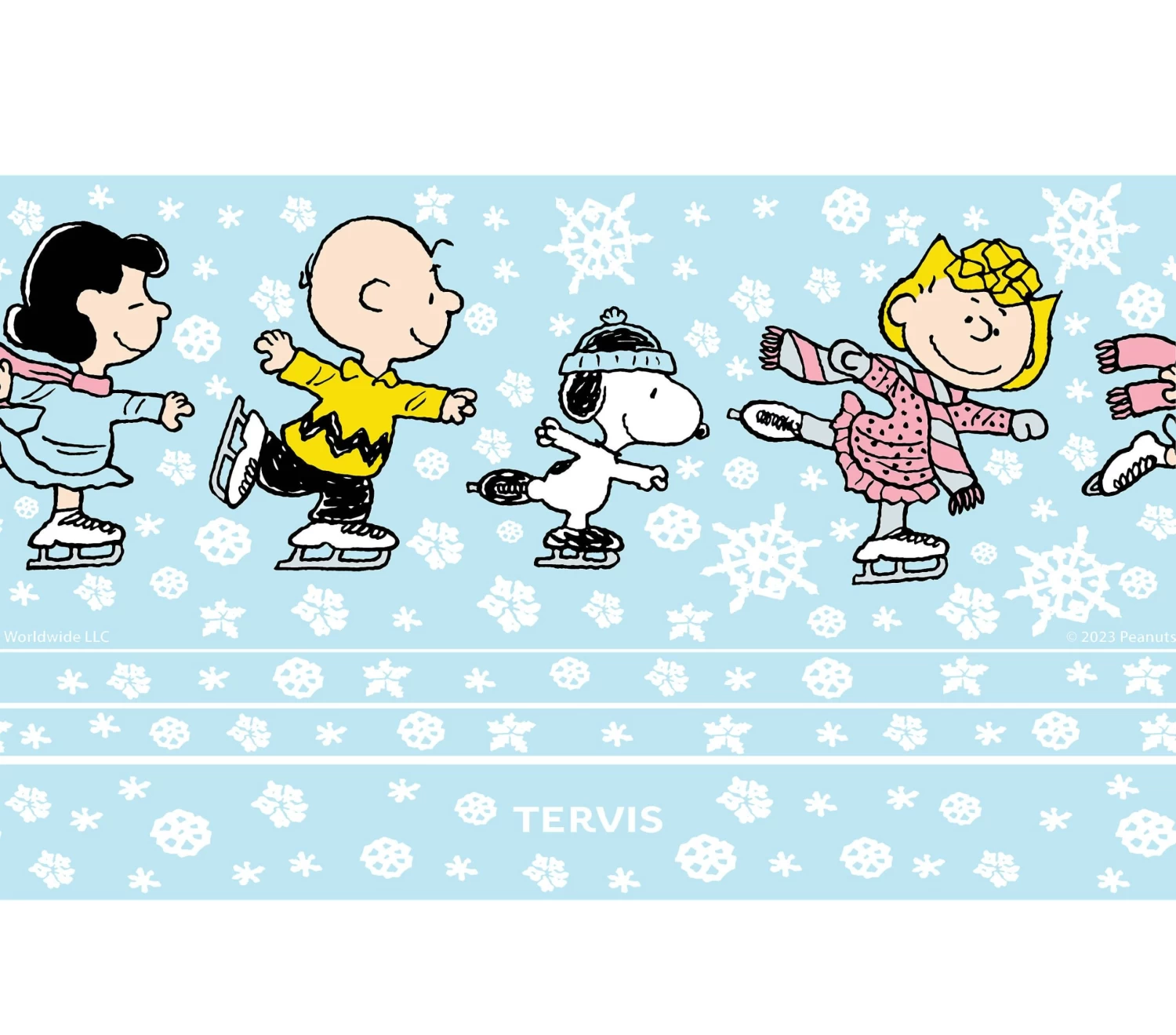 Christmas Peanuts™ Snoopy And Friends Skating 20 Oz Stainless Steel Tervis Tumbler Cup With Slider Lid 4 Christmas Peanuts™ Snoopy And Friends Skating 20 Oz Stainless Steel Tervis Tumbler Cup With Slider Lid - Image 2