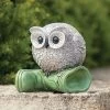 7.25" Owl And Green Pudgy Pal Garden Boot Statue -Artisan Décor Shop 18998 5e2bf0cf 745e 4d01 aa8f 547451925a6e