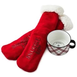 Hallmark Cozy Mug And Socks Holiday Gift Bundle, Set Of 2