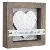 Nurses Are All Heart 4"x4" Décor Sign