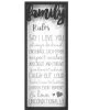 Family Rules Wooden 6" X 15" Décor Sign -Artisan Décor Shop 20140 01