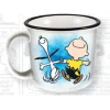 Snoopy And Charlie Brown Happy Dance Ceramic 14 Oz. Camper Mug -Artisan Décor Shop 21563