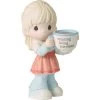 Precious Moments Blonde Girl Holding Mug With MOM Acronym Figurine 2 Precious Moments Blonde Girl Holding Mug With MOM Acronym Figurine -Artisan Décor Shop 223007
