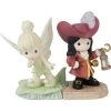 Precious Moments Life Is A Daring Adventure Disney Tinker Bell And Captain Hook 2-Piece Figurine Set -Artisan Décor Shop 231030.MAIN 03488