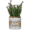 Friend You Are Simply Amazing Planter With Artificial Pink Floral -Artisan Décor Shop 24194 l