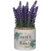 There's No Place Like Nana's Planter With Artificial Lavender Floral -Artisan Décor Shop 24198 l
