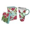 Hummingbird Trio 17 Oz. Travel Cup With Lid And Box -Artisan Décor Shop 3 CTC5425 A