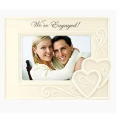 Malden We're Engaged! Glazed Ceramic 4"x6" Photo Frame -Artisan Décor Shop 3059 46