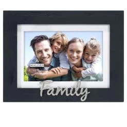 Malden Family 4"x6" Or 5"x7" Photo Frame In Rustic Black