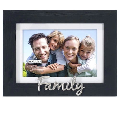 Malden Family 4"x6" Or 5"x7" Photo Frame In Rustic Black 3 Malden Family 4"x6" Or 5"x7" Photo Frame In Rustic Black