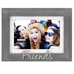 Malden Friends 4"x6" Or 5"x7" Photo Frame In Rustic Gray