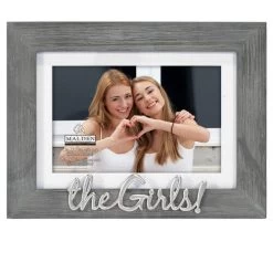 Malden The Girls 4"x6" Or 5"x7" Photo Frame In Rustic Gray