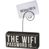 Box Sign The Wifi Password Is… -Artisan Décor Shop 37176