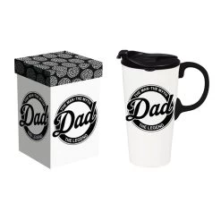 The Man The Myth The Legend Ceramic Perfect Travel Cup, 17 Oz., With Box