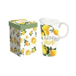 Rise & Shine Lemon Drop Collection Perfect Travel Cup, 17oz., With Gift Box
