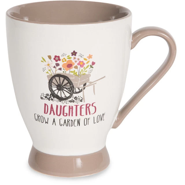 Daughters Grow A Garden Of Love Mug 18 Oz. 3 Daughters Grow A Garden Of Love Mug 18 Oz.