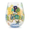 Lolita Stemless Wine Glass Happy Retirement -Artisan Décor Shop 6006303