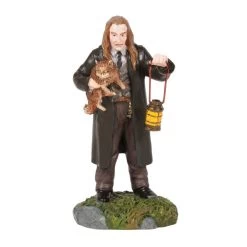 Department 56 Wizarding World Of Harry Potter Village Filch And Mrs. Norris Figurine Set