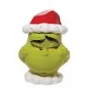 Sculpted Grinch Head With Santa Hat Cookie Jar -Artisan Décor Shop 6010964