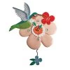 Allen Designs Pretty Pretty Hummingbird Clock -Artisan Décor Shop 6012491