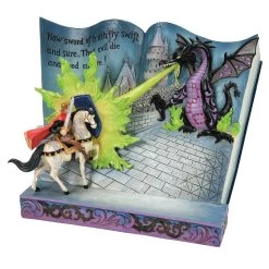Jim Shore Disney Traditions Prince Philip And Dragon Story Figurine
