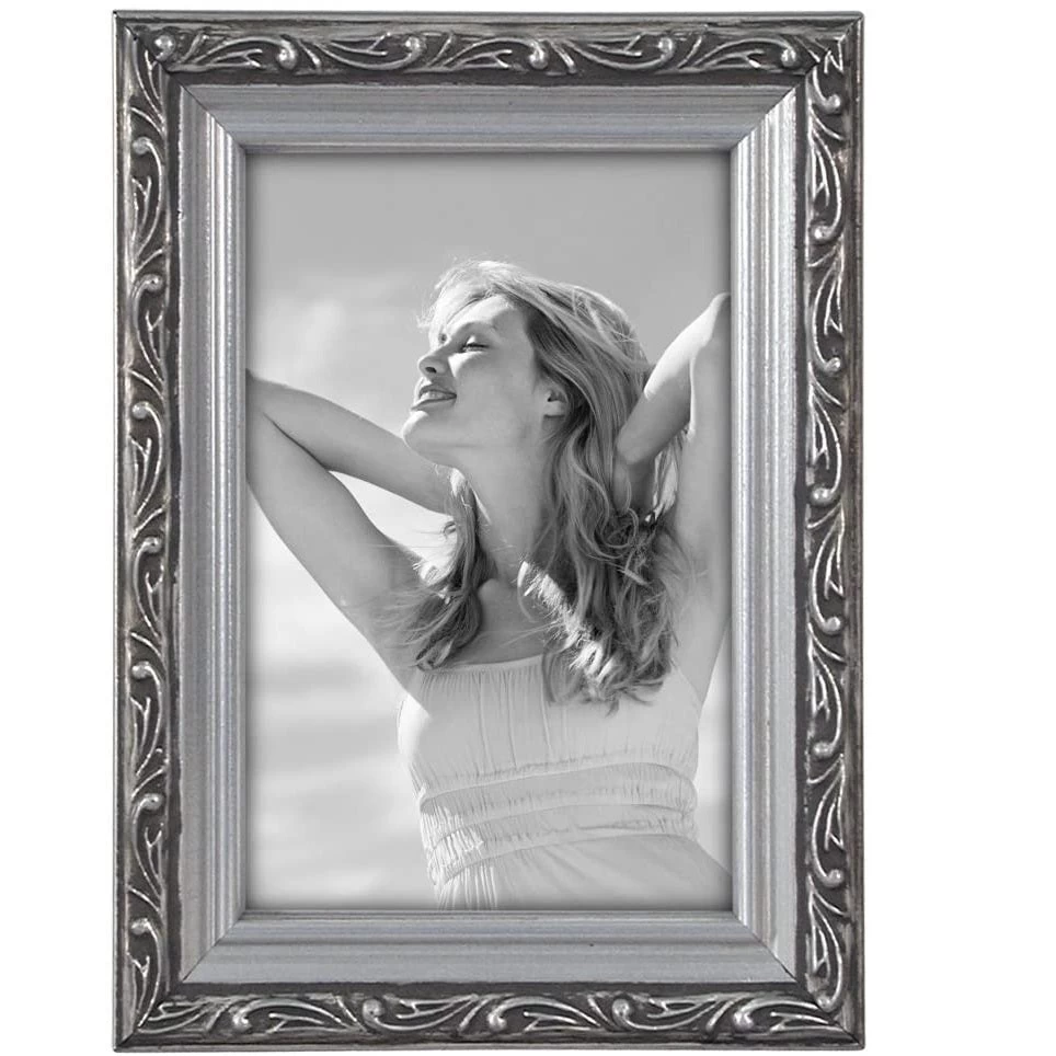 Malden Fashion Metal Bezel Silver 4"x6" Photo Frame 3 Malden Fashion Metal Bezel Silver 4"x6" Photo Frame