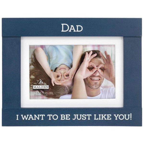 I Want To Be Just Like You Dad Blue Picture Frame Holds 4x6 Photo 2 I Want To Be Just Like You Dad Blue Picture Frame Holds 4x6 Photo