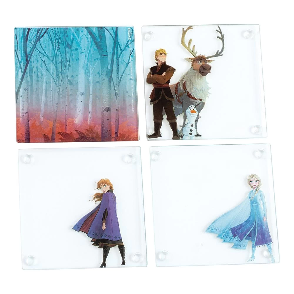 Disney Frozen 2 Glass Coaster - Set Of 4 4 Disney Frozen 2 Glass Coaster - Set Of 4 - Image 2