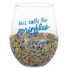 Hallmark Sprinkle Dip Wine Glass, 16 Oz. -Artisan Décor Shop BID1098 01