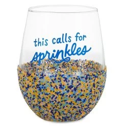 Hallmark Sprinkle Dip Wine Glass, 16 Oz.