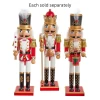 15" Red And White Soldier And King Nutcrackers, 3 Assorted -Artisan Décor Shop C5968