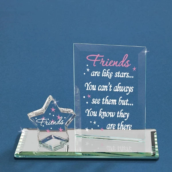 Glass Baron Friends Are Like Stars Figurine 3 Glass Baron Friends Are Like Stars Figurine