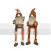 Fall Autumn Harvest Gnome Shelf Sitter With Dangle Leg Figurine