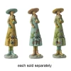 Girl With Bird In Gardening Hat And Apron Figurine 5.5" -Artisan Décor Shop ER66671