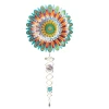 Floral Mandala Mini 6.5" Wind Spinner And 7.5" Crystal Twister Set