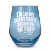 Hallmark Friends Bring On The Food Stemless Wine Glass, 16 Oz. -Artisan Décor Shop Friends Joey Bring On the Food Stemless Wine Glass 1PCL1017 01