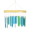 Seaglass And Driftwood Glass Windchime -Artisan Décor Shop GEBLUEG166