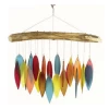 Santa Fe Colors Leaves And Driftwood Glass Windchime 1 Santa Fe Colors Leaves And Driftwood Glass Windchime -Artisan Décor Shop GEBLUEG207