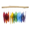 Rainbow & Driftwood Glass Windchime -Artisan Décor Shop GEBLUEG442