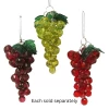 Beaded Grape Ornaments, 3 Assorted -Artisan Décor Shop H9885