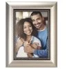 Champagne Bead Metal Picture Frame Holds 4"x6" Photo -Artisan Décor Shop Item2306 jpg